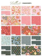 Fieldrush Moda Charm Pack, 100% Cotton 5-inch Precut Fabric Squares (42 pcs)