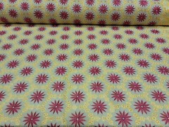 Yellow African Lace Fuchsia Flower Floral Fabric By Yard Embroidery Rhinestones