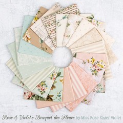 Main in Blush | Rose & Violet’s Bouquet des Fleurs | Riley Blake