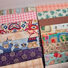 Fat Quarter Bundle 45 FQ Cotton Quilting Fabric Stash Builder Mixed Fabric Lot
