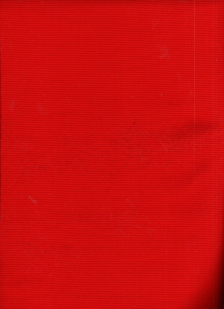 1 yard heavy weight ribbing red 100% nylon 33″ wide