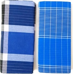 Premium Handloom Stitched Cotton Lungi, 2.10 Meters, Pattern may change, Pack…