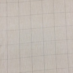4 Yards of Neutral Windowpane Medium Weight Home Decor Fabric
