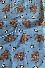 Signature Classics Oakhurst Textiles Eagles Shield & Stars Blue Fabric 19 x 43”