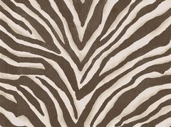 RALPH LAUREN/DESIGNERS GUILD CURTAIN FABRIC Terranea Zebra Java 5.2 METRES BROWN