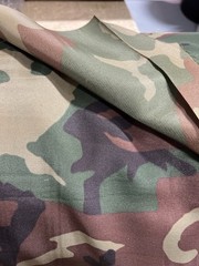 Woodland Camo 70D Nylon Fabric Cut Lightweight Military Style By The Yard