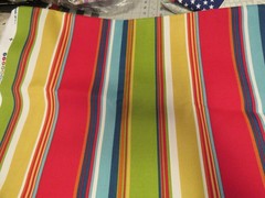 Richloom Solarium Fabric Bright Large Stripes 2 Yards x 56in Outdoor Upholstery