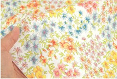 Colorful Flower Floral Patterned OEKO-TEX Fabric made in Korea by the Half Yard