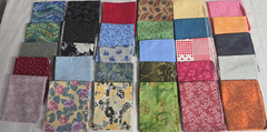 30 Cotton/ Cotton Blend Fabric Fat Quarters 18×21/22 No Duplicates Sew Quilt