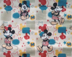 Disney mickey mouse fun fabric flannel 13 x 10 inch