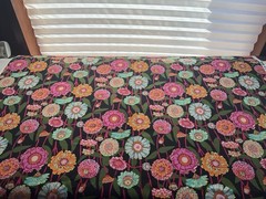 Fabric Cotton Large Colorful Flower By Anna Maria 43” X 36”325