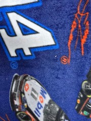 Fleece NASCAR #14 Blue Tony Stewart Car Race Racing Fabric 30”x60” Sewing