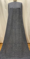 100% Silk Georgette Navy Blue White Pin Dot Fabric By The Yard 42-43 ” Wide