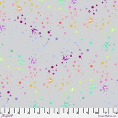 NEW RELEASE Tula Pink GRAYWORKS Birthmark Street in Carbon Cotton Fabric