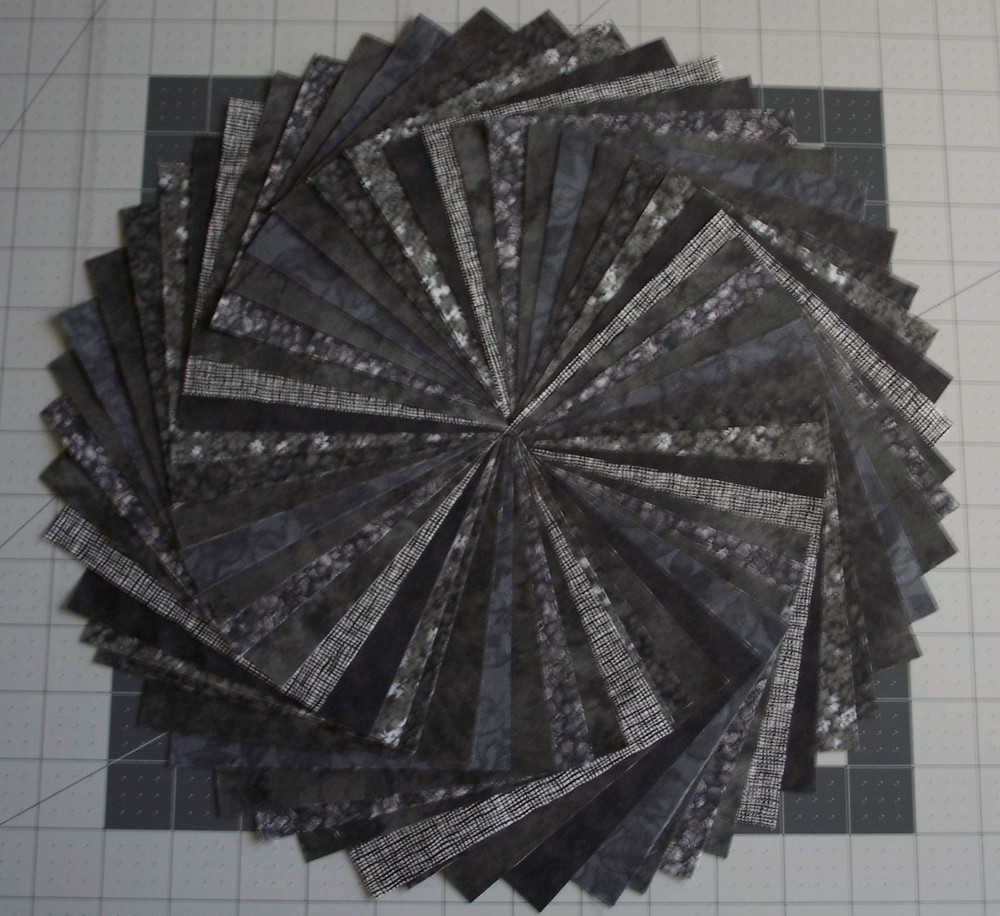 54 Black Gray Calico Fabric 5″ Quilting Squares 100% Cotton Charm pack