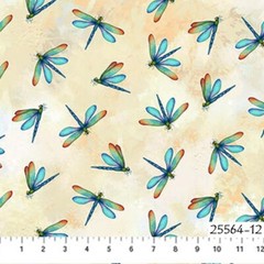 Charisma Poppies Border 25561-68 Stripe Cotton Quilt fabric Northcott 1-5/8 yds