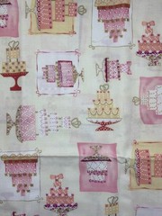 Wedding Cake Fabric Blank Textiles 2005 Cotton 44″ 1+ Yard