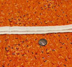Spices on Orange * Paintbrush Studio * 100% Cotton Remnant * 8″ x 21″