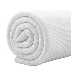 White 9 Inch Cotton Ribbing Fabric Stretch Knit Material Cuffs Repair
