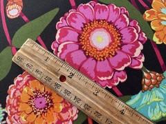 Fabric Cotton Large Colorful Flower By Anna Maria 43” X 36”325