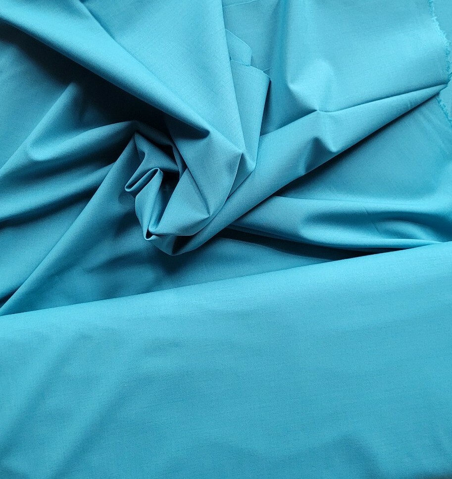 Dusty Turquoise Wool-Blend Stretch Suiting – Smooth, Fine, Lovely!
