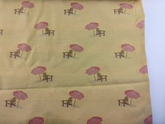 Beach Side Lee Jofa Embroidered Beach Chairs Sand Red Umbrella Upholstery Fabric