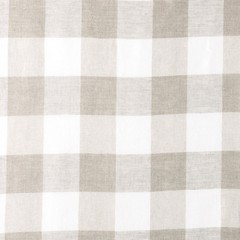 LINEN 100% CHAMBRAY YARN DYED FABRIC VINTAGE PLAID STRIPE SOLID MATCHING BEIGE