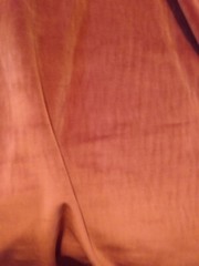 2.75yd X 56″ + 36″x48″ pc RUST FRENCH COTTON HEAVY VELVET FABRIC DECOR / DRESS