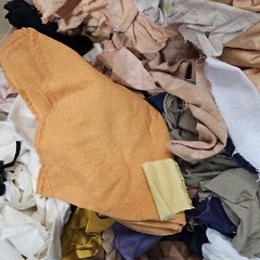CLOSEOUT EXOTIC FABRIC SCRAPS PER 5 LBS BULK: SHADES OF WHITE AND NEUTRAL ONLY