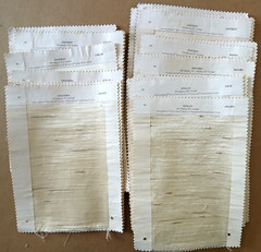 Fabric Sample Book Neutral Mix Drapery Swatches Textured Art Craft Sewing 27 Pc.