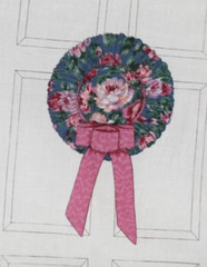 Garden Party Hat Fabric Panel Pink Floral Cranston Shabby Chic Cut & Sew Vintage
