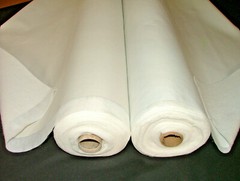 Bonded Interlining Blackout Curtain Thermal Curtain Lining Ivory And White