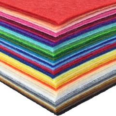 16PCS 8 x 12 inches (20 x 30cm) Assorted Color Felt Fabric Sheets Patchwork Sewi