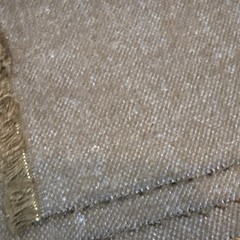 Woven Cotton Poly Blend Blue Navy Fabric 19 X 46”