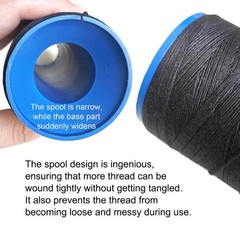 BLUPLE Professional Thick Weaving 1 Count (Pack of 1), 1pcs Black Thread