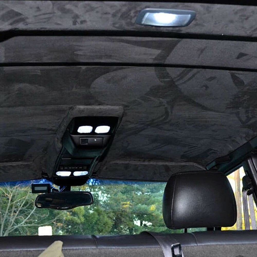 80″x60″ Black Headliner Fabric Suede Pickup truck ceiling Liner Sag Upholstery