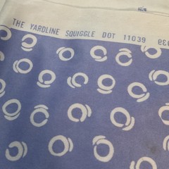 60” X 5 Yards “The Yardline Squiggle” Polyester Knit One Way Stretch Fabric