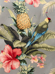 New 10.75 yd Tommy Bahama Beach Bounty Tangelo Waverly Outdoor Fabric-4.75yd&6yd