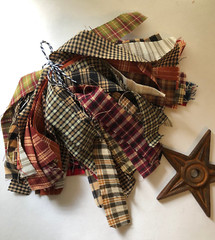 50 MULTI COLOR 1″ x 10/11″ Homespun Strips Many Colors