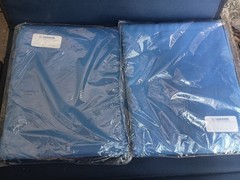 Vintage Lee Wards Broadcloth Blue 44″ X 3 Yds NOS 2 Packages