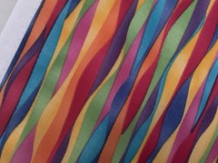 Fabric Colorful Wave Rainbow By Fabric Tradition 43X 38”330