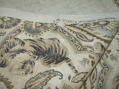 10 YDS P KAUFMANN TWIN TIGERS HEMP COTTON DRAPERY UPHOLSTERY FABRIC FOR LESS