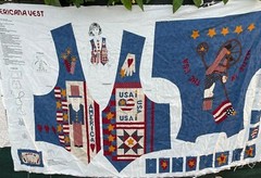 VIP Cranston Dream Spinners Adult Americana Vest Fabric Panel Sizes XS – L