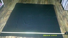 Solid Black, Medium Weight, Cotton Fabric Sold in One Piece 62″ x 62″
