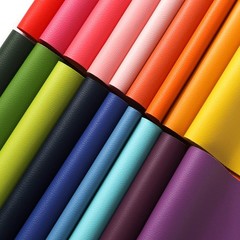 18 Pieces Faux Leather Sheets, 8×12 inches Rainbow Soft Leather Fabric Colour…