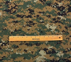 MARPAT WOODLAND RIPSTOP 100% COTTON DIGITAL CAMO FABRIC BY 1/2(0.5) YARD 67″W