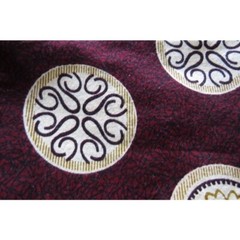 Cotton Sewing Fabric Real Wax Print Asian Circle Mandalas 1 – 7/8 yd x 42″