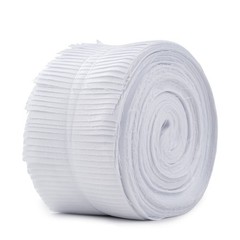 40pcs White Cotton Jelly Roll Fabric Strips 2.5″x39″ Precut Quilting Patchwork