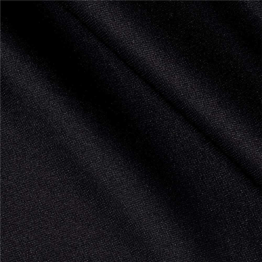 Double Stretch Knit Solid Black, Fabric by the Cut Yard, Black