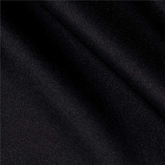 Double Stretch Knit Solid Black, Fabric by the Cut Yard, Black